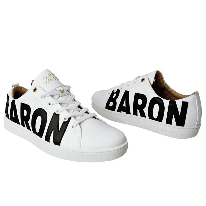 Baron papillon sneakers basket blanche footwear